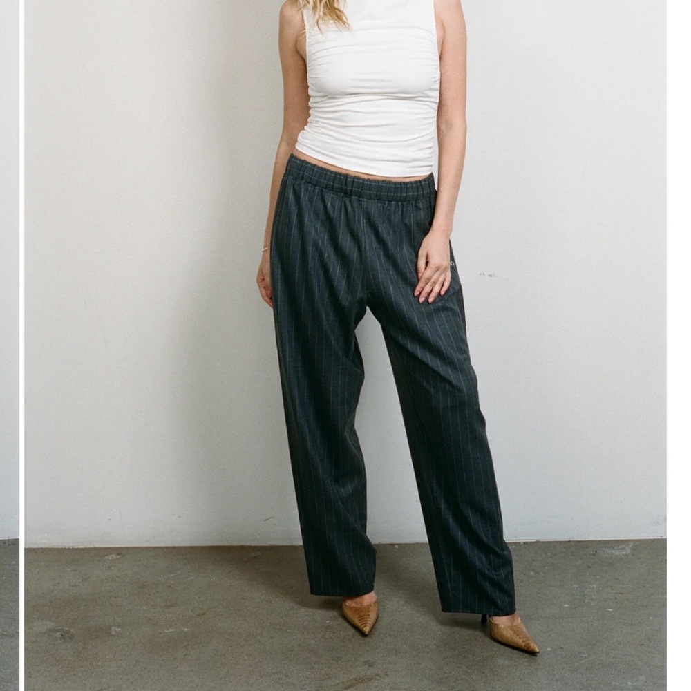 Miaou NAYA TROUSER - PINSTRIPE WOOL